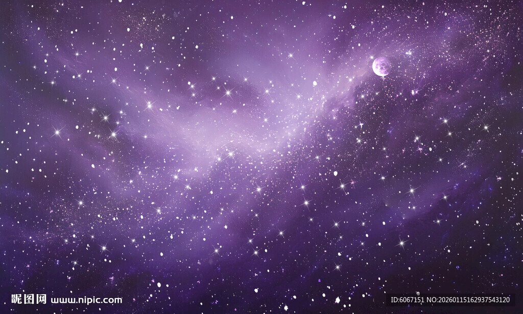 紫色宇宙星空背景图