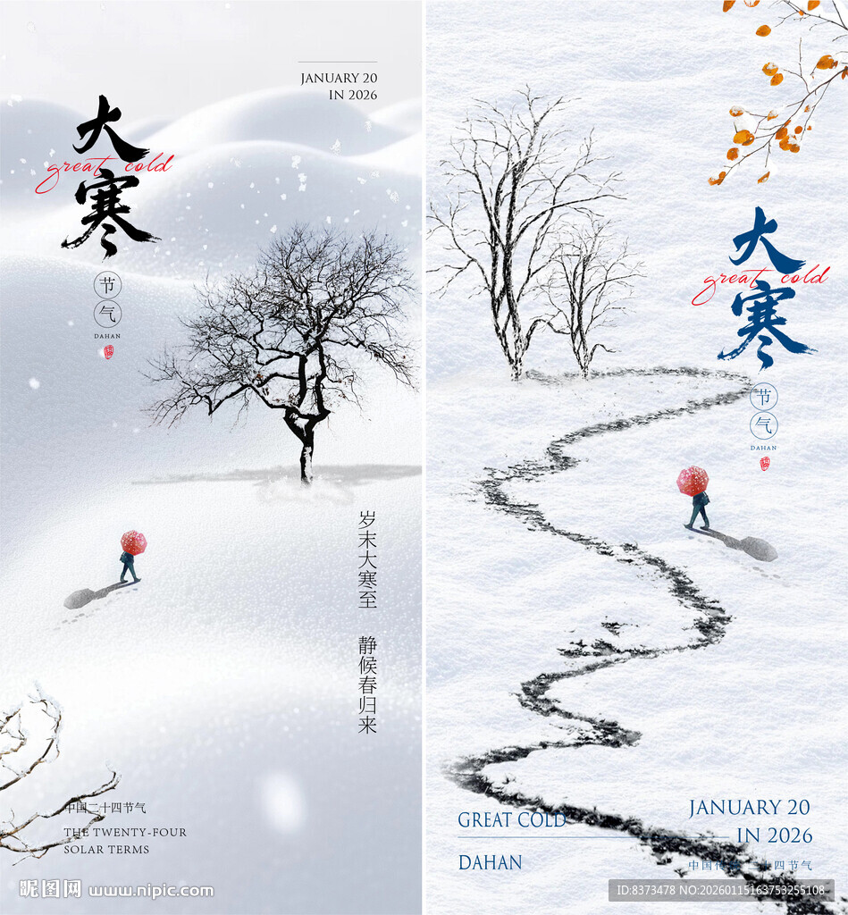 大寒海报设计