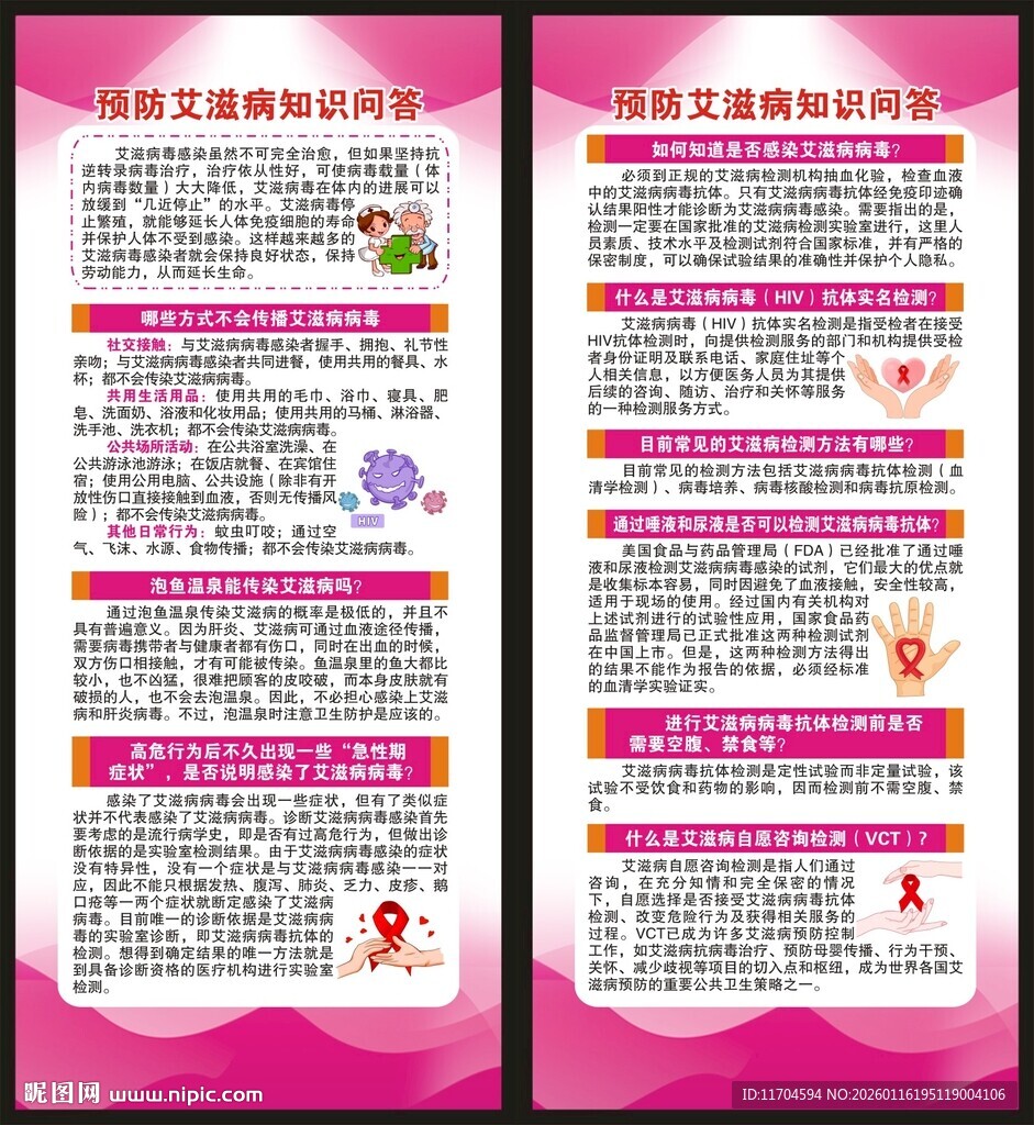 世界艾滋病日展架