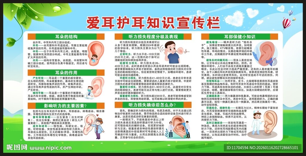 全国爱耳日宣传栏