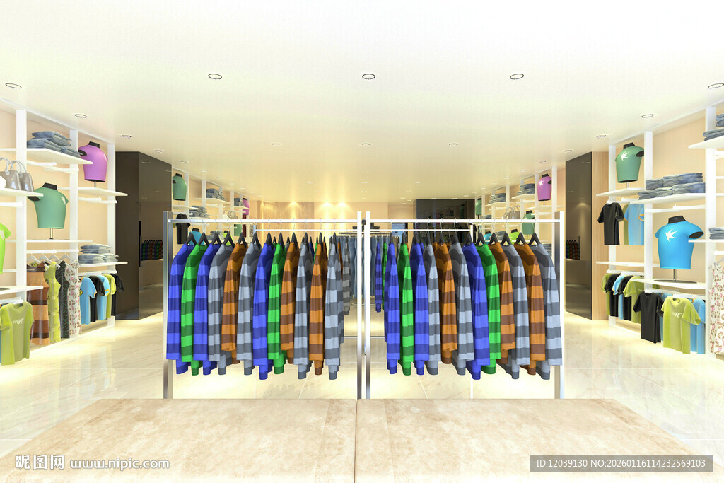 时尚服装店效果图