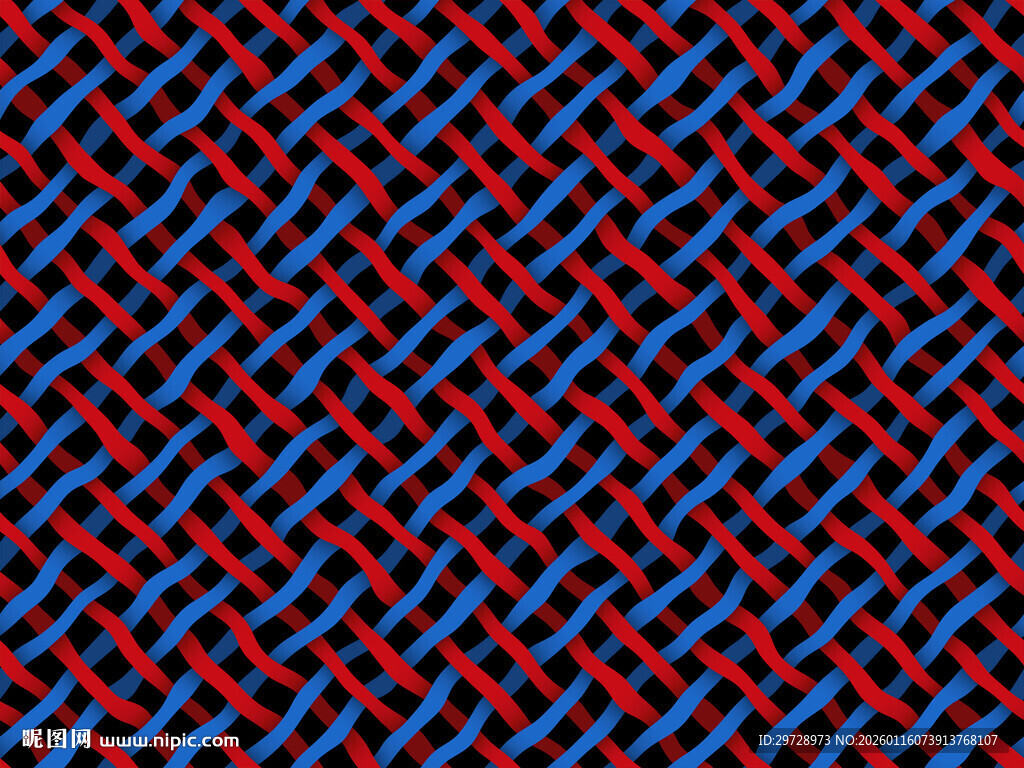 红蓝编织交叉纹理