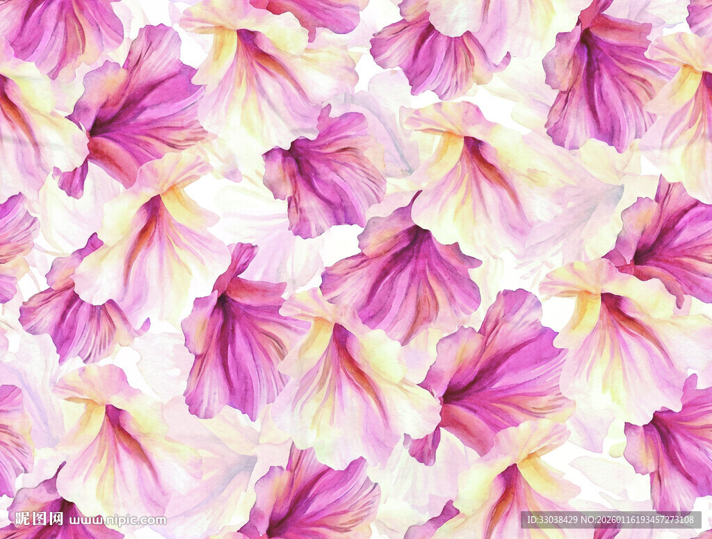 粉色花卉图案背景纹理