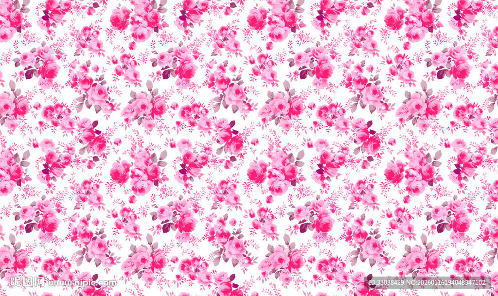 粉色花卉图案背景纹理