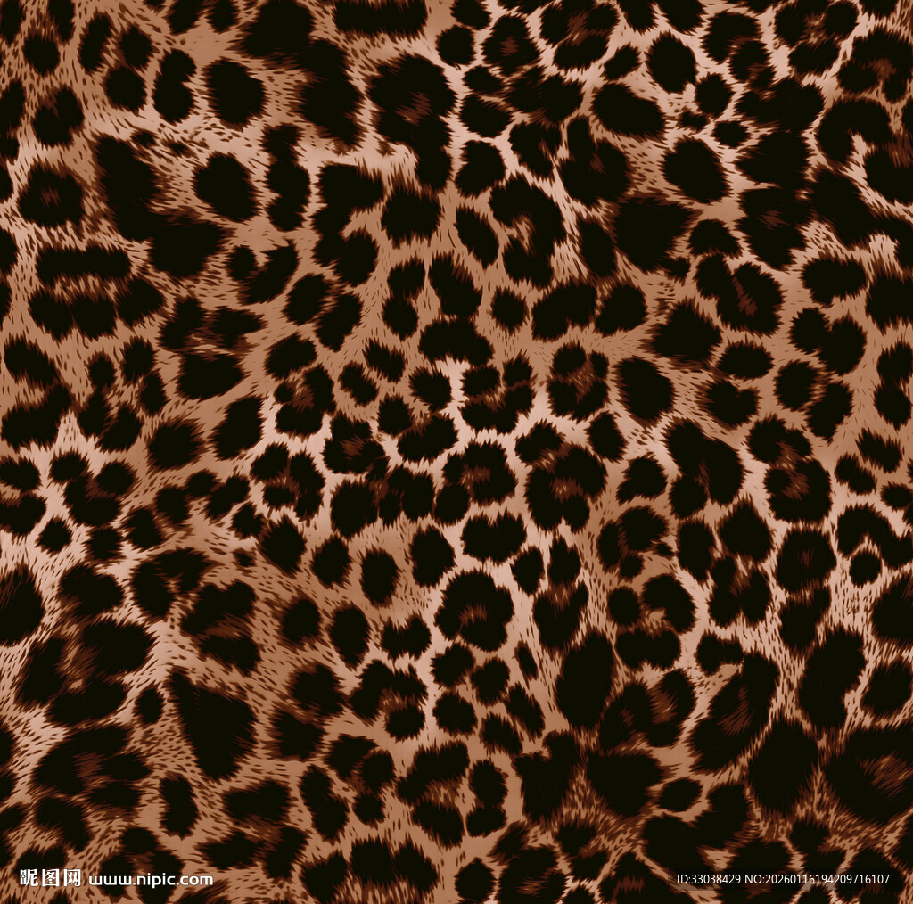 豹纹图案纹理背景