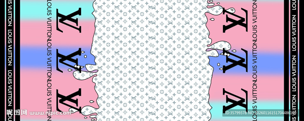 彩色条纹背景上的图案