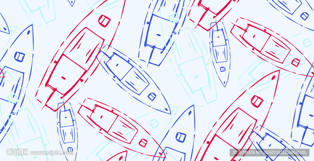 多彩火箭图案背景