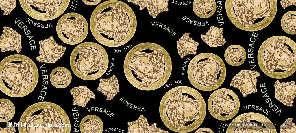 复古金币图案背景纹理