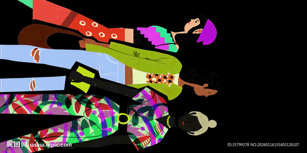 多彩潮流服饰模特展示