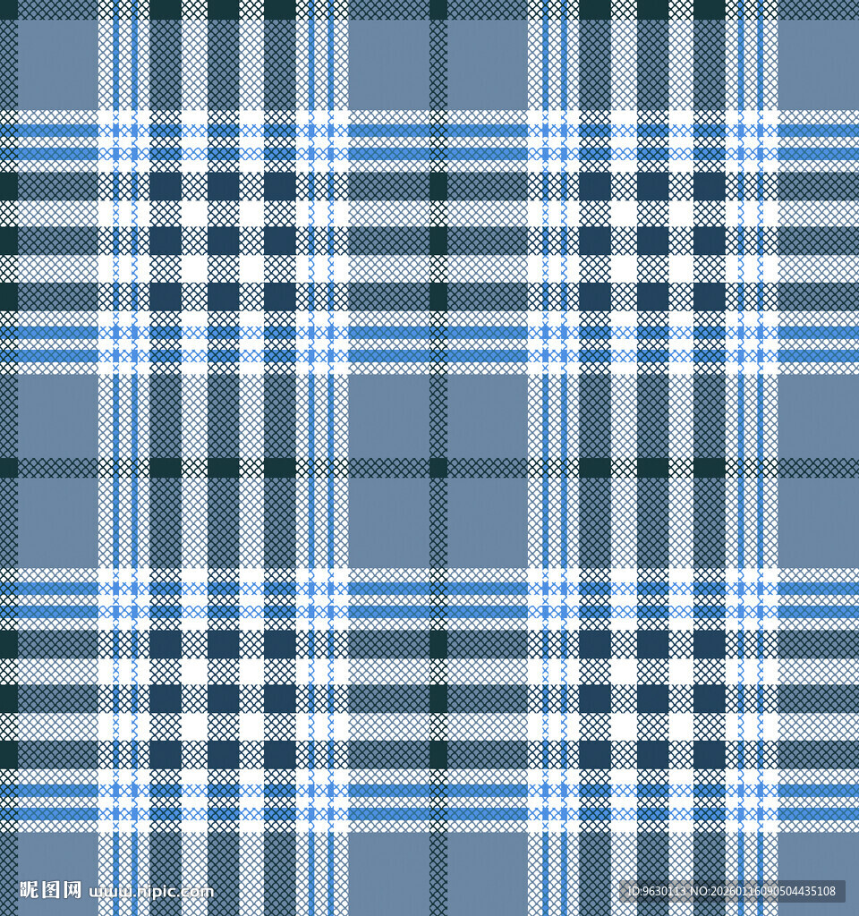 蓝色格子纹理图案