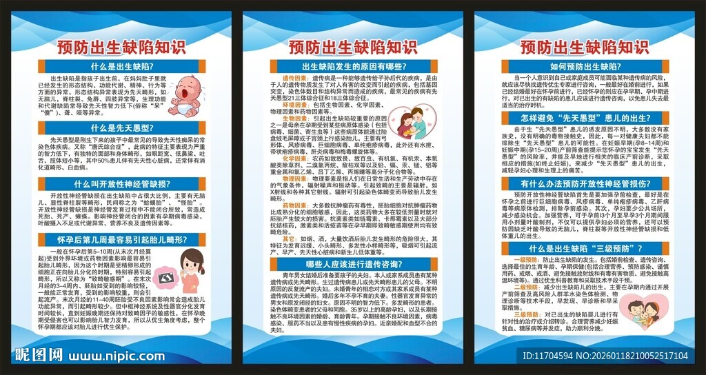 预防出生缺陷知识展板