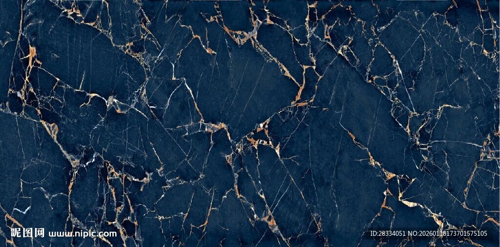 深蓝色大理石纹理图案