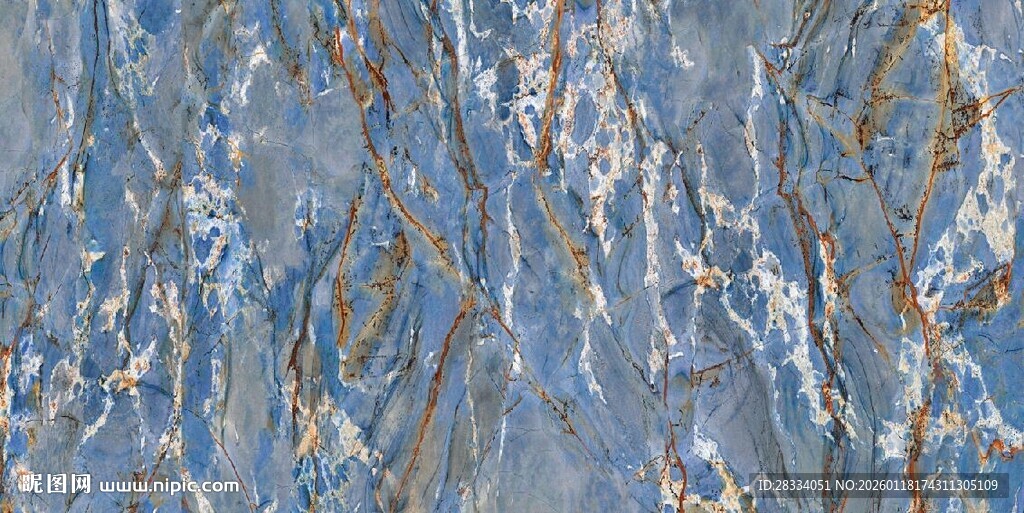 蓝色大理石石纹