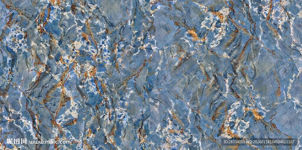 蓝色大理石石纹