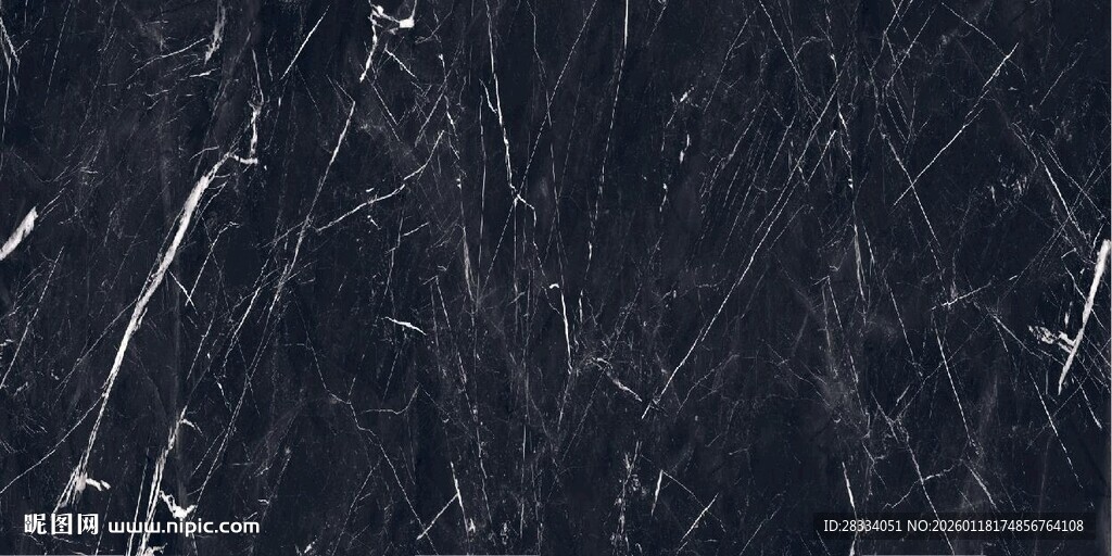 深邃黑大理石纹理
