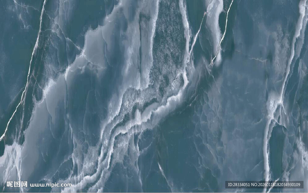 蓝色纹理大理石背景