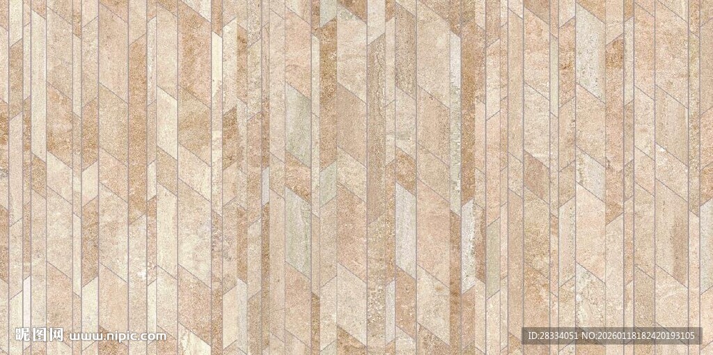 浅黄色几何拼花大理石石纹