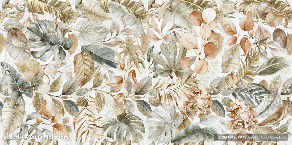 植物花卉瓷砖拼花图案