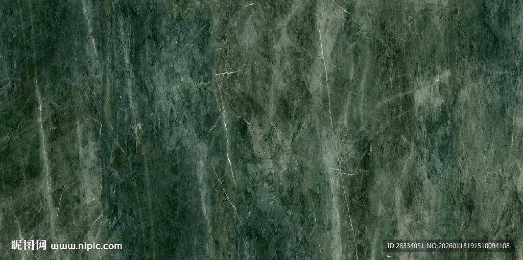 深绿色纹理石材表面