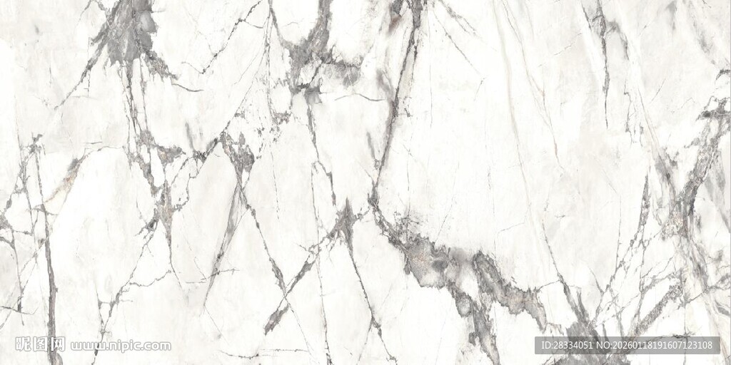 白色鱼肚白大理石石纹