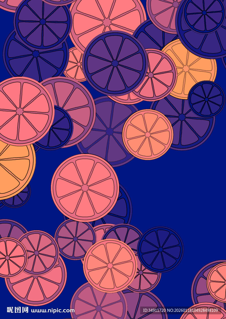 多彩圆形图案背景设计