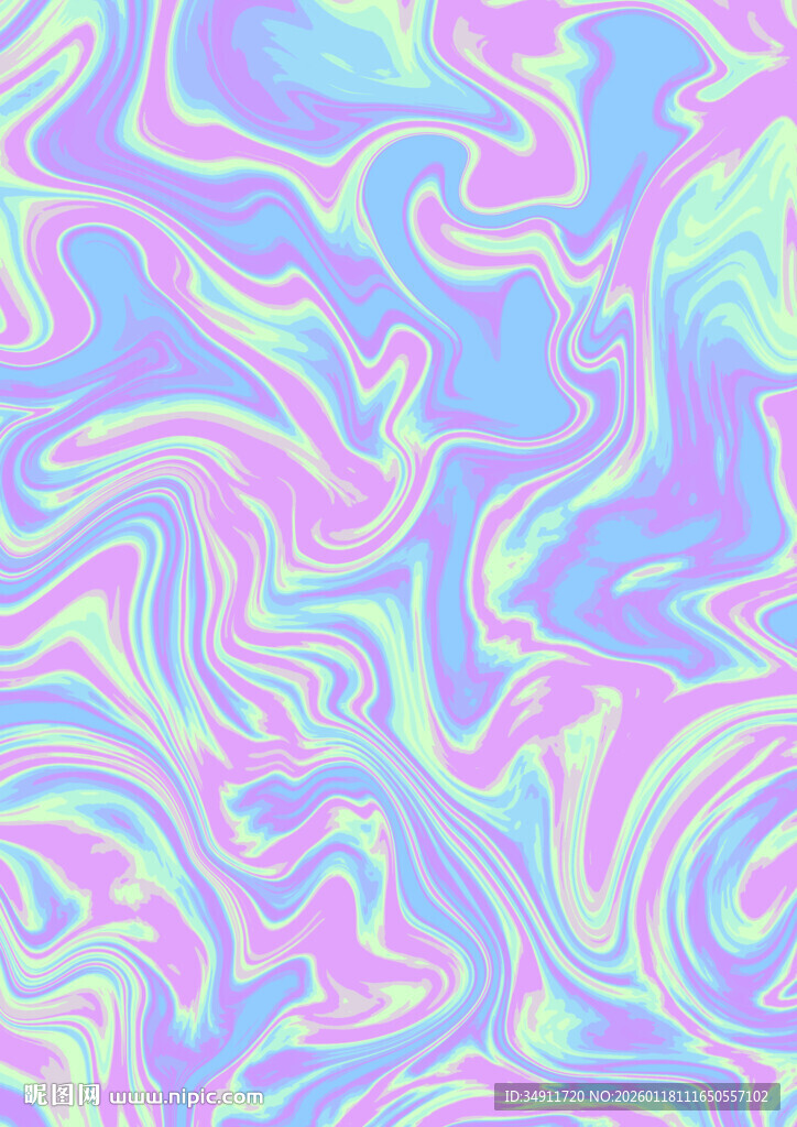 梦幻炫彩流体图案背景