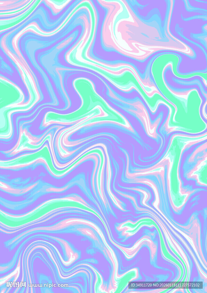 梦幻流体渐变抽象背景图