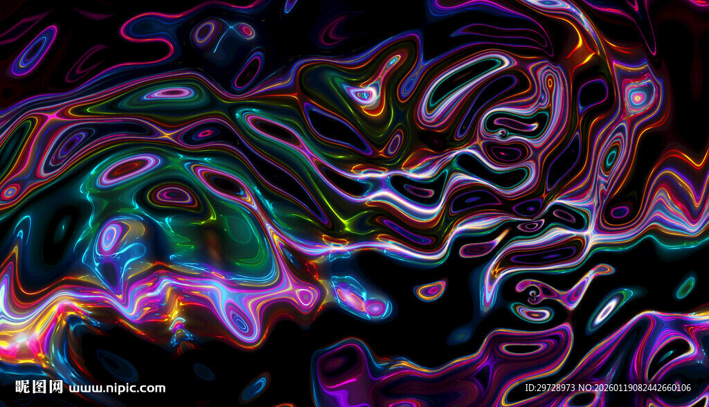 炫彩ktv酒吧流体画