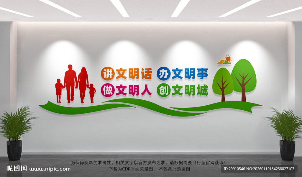 文明城市文化墙