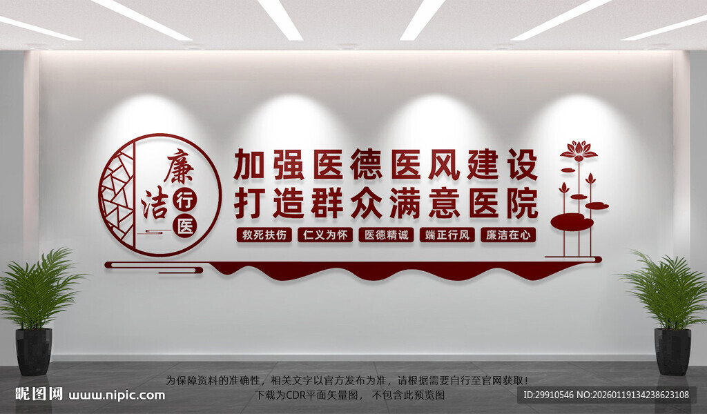 廉洁行医文化墙