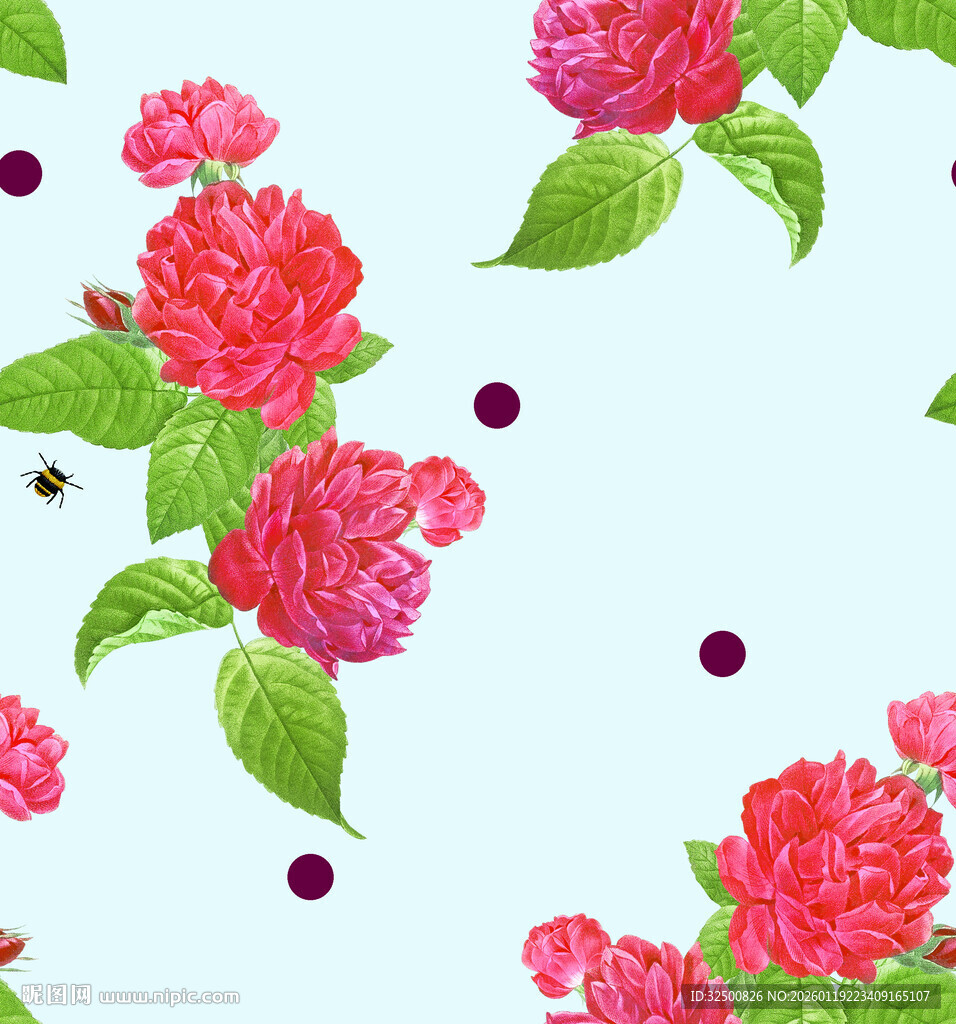 花卉图案背景  清新浪漫