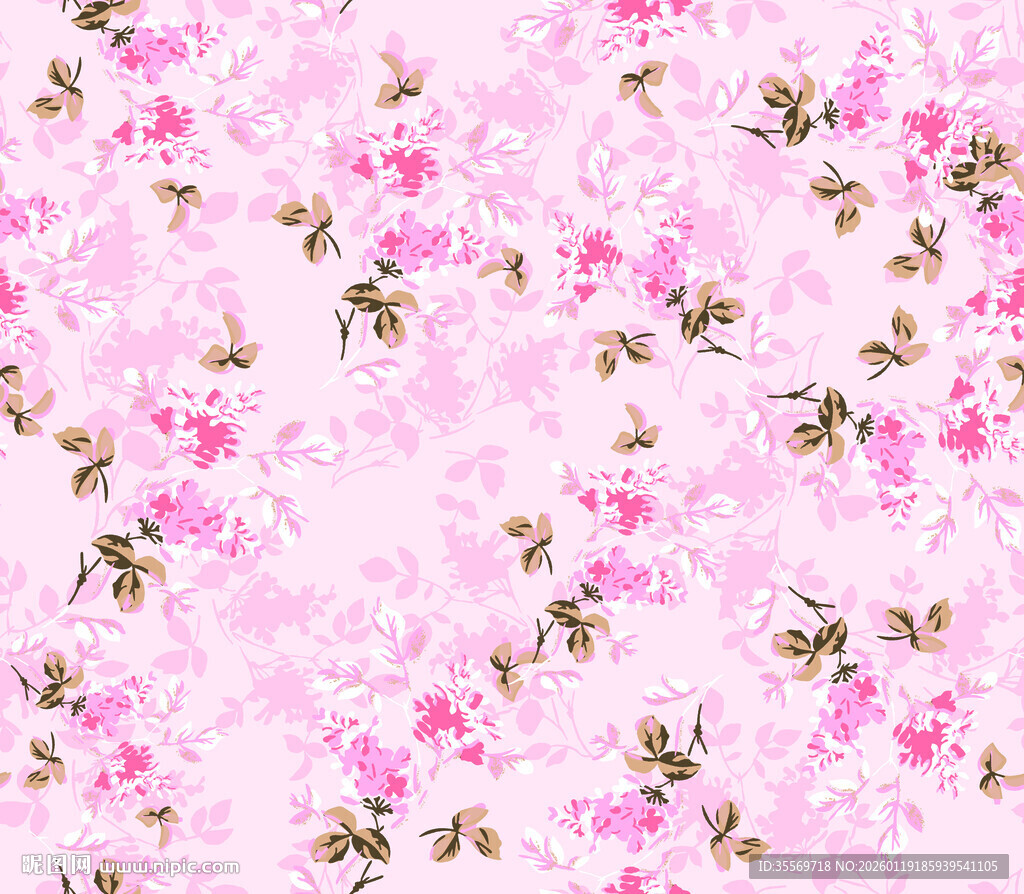 粉色烂漫樱花花卉背景图