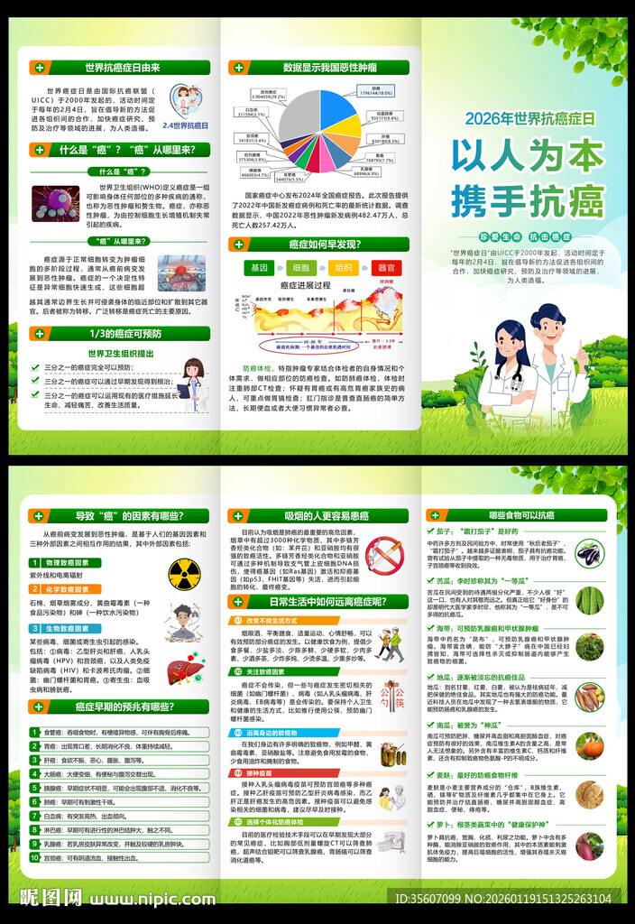 2025年世界抗癌症日三折页