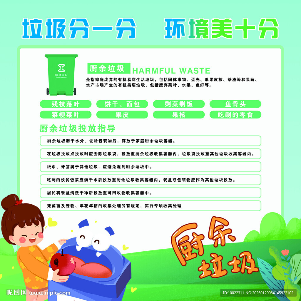 垃圾分类宣传海报