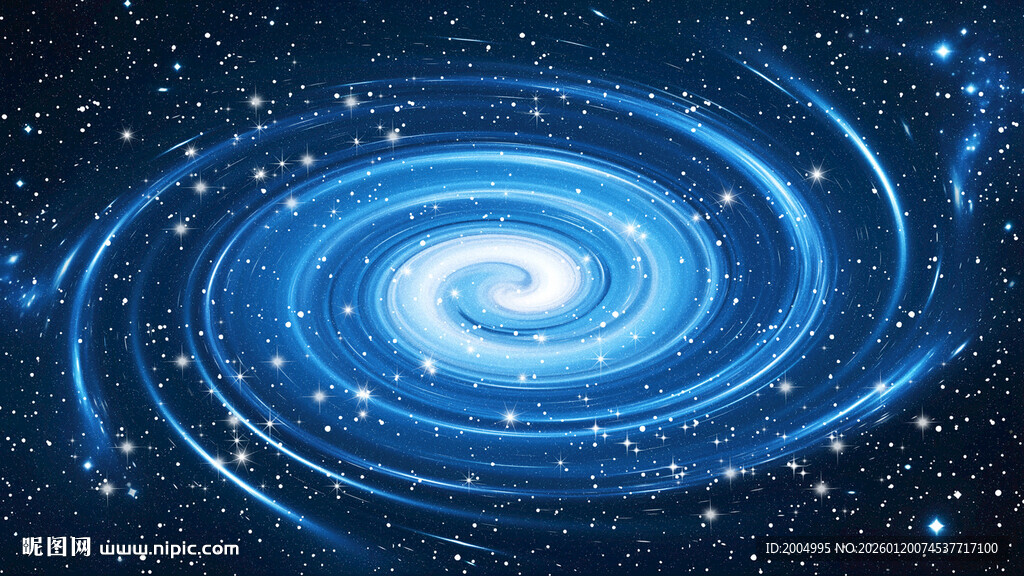 蓝色星空旋涡