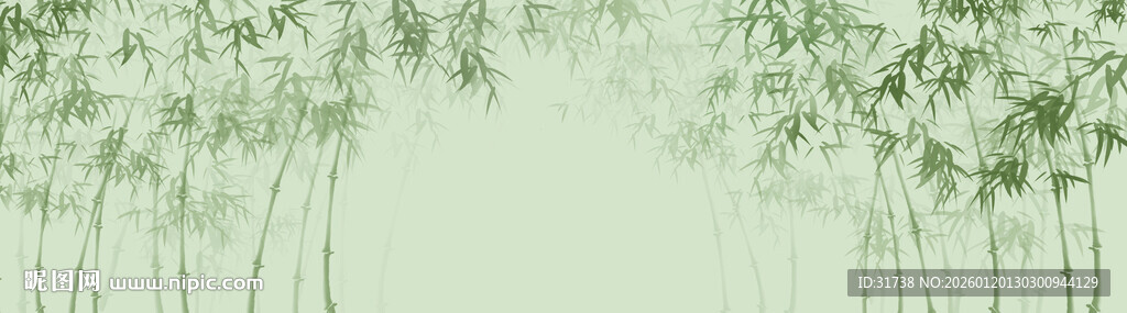 水墨竹林背景