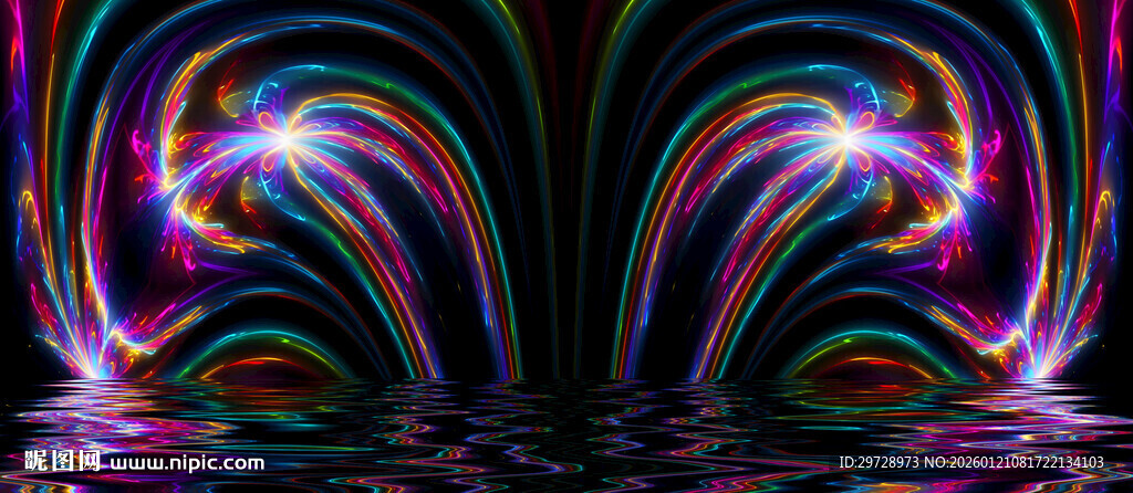 ktv酒吧绚丽炫酷舞台背景