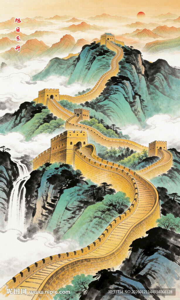 长城玄关装饰画