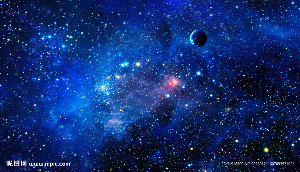 璀璨星空背景图