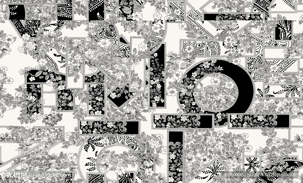 圆圈碎花 花卉 腰果花 冰丝