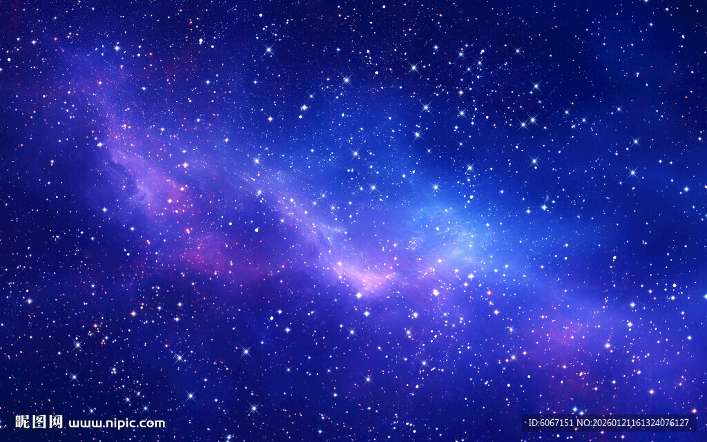 浩瀚黑色宇宙星空背景墙