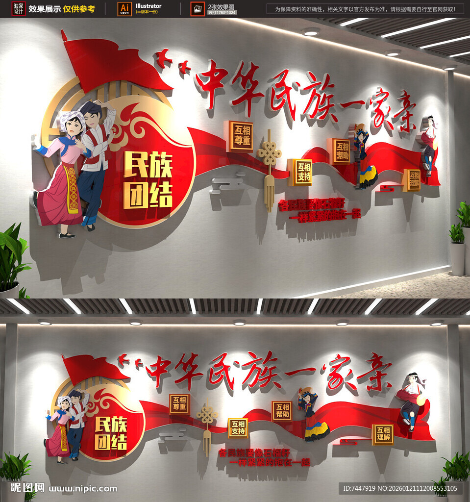 民族团结文化墙