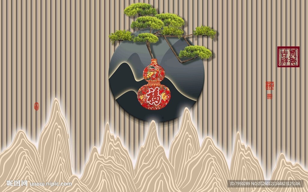 中式山水间的盆栽景致