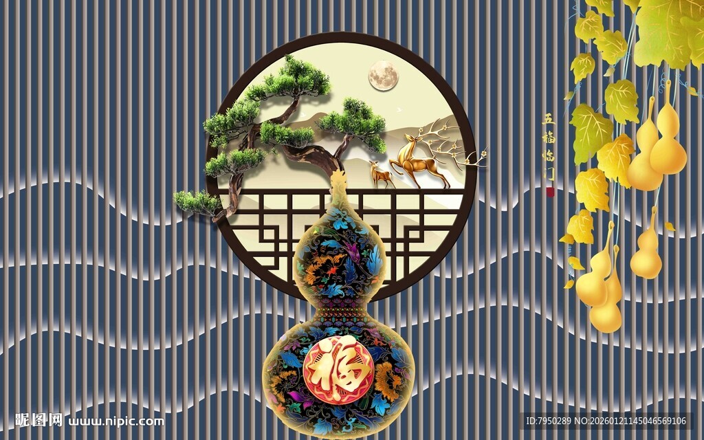 中式古典窗景与装饰元素