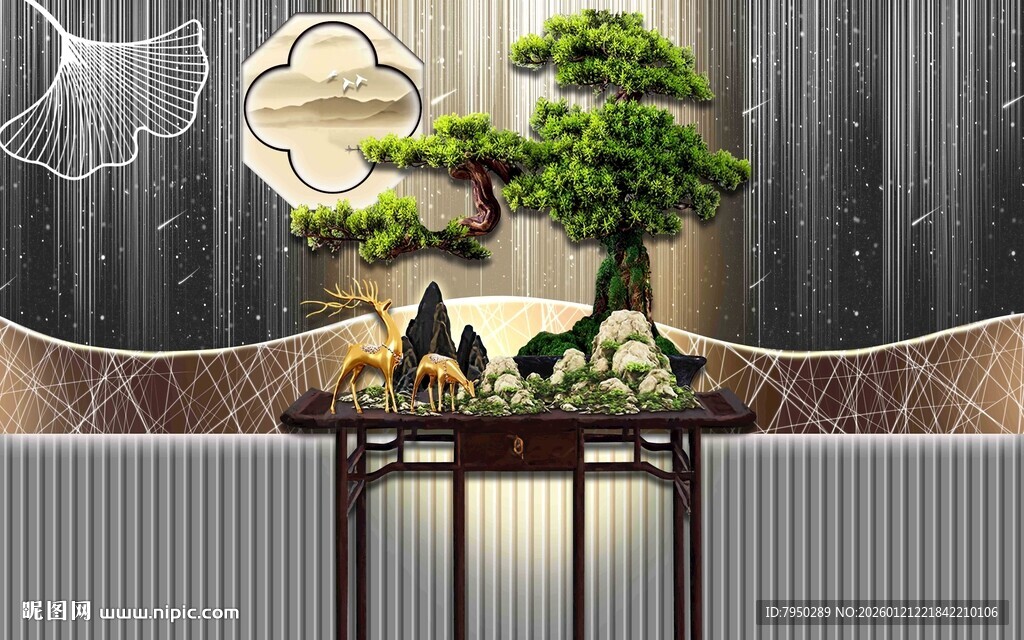 中式盆景摆件雅致韵味浓