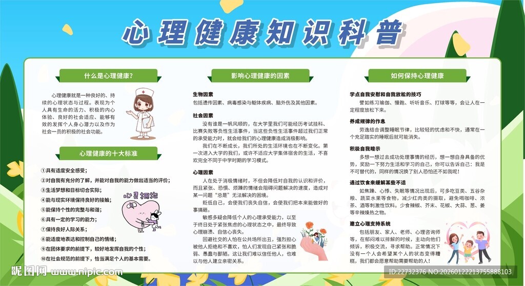 心理健康教育宣传栏