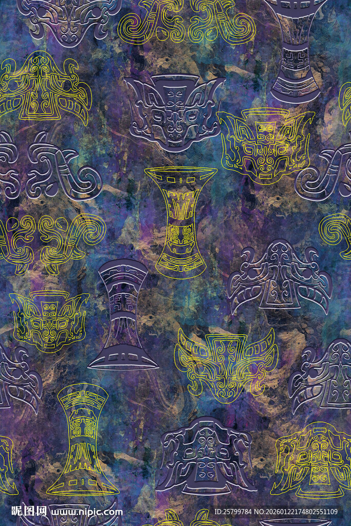 多彩抽象纹理图案