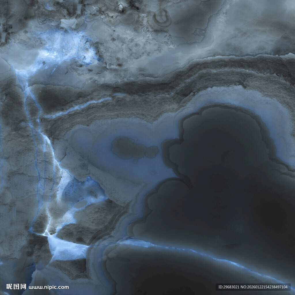 蓝色 轻奢质感石材 高清新图 