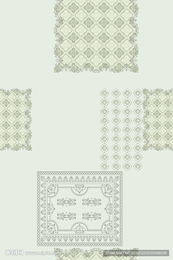 复古风格装饰图案设计