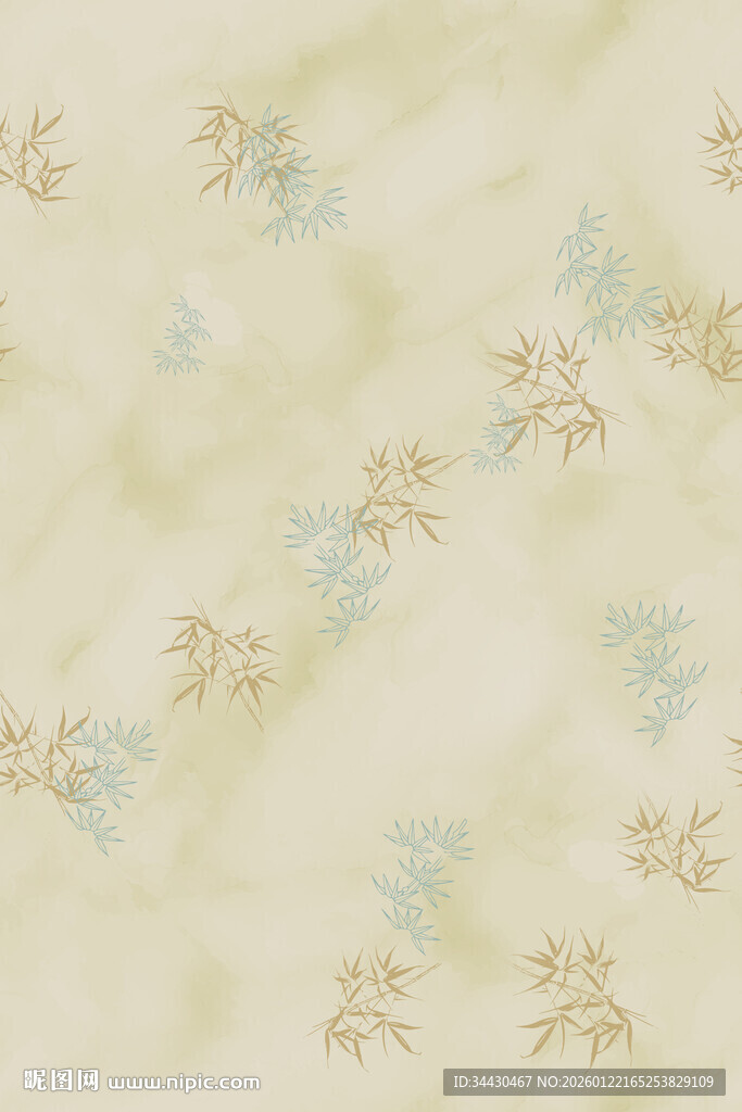 淡雅花卉纹理装饰图案